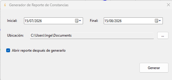 Interfaz del software HT NOM144, captura 8 de 9